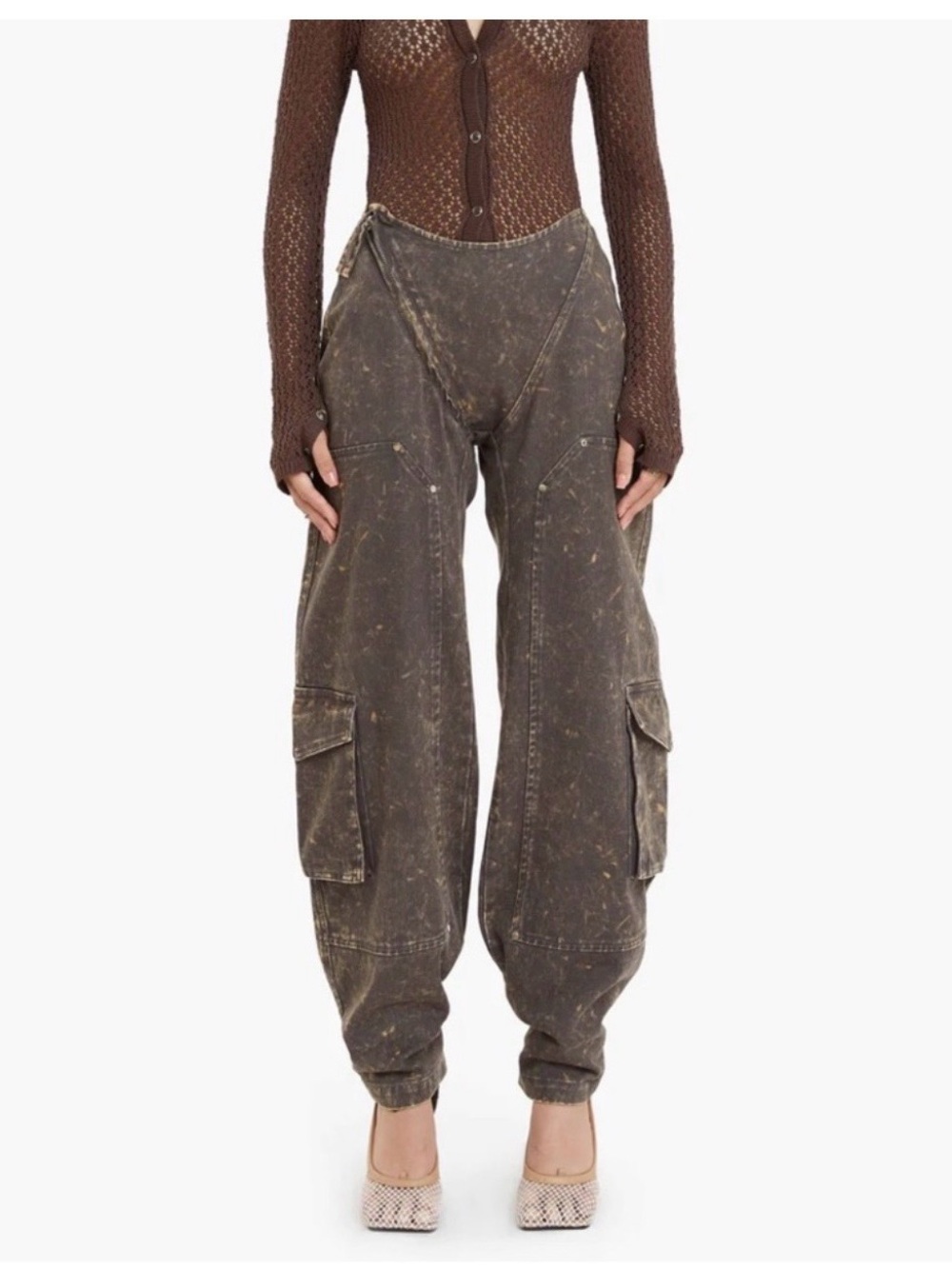 RUVE  SHOP Korl Cargo Pants Brown/Grey